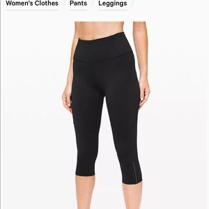 Fast and Free High Rise Crop 19” Reflective Nulux